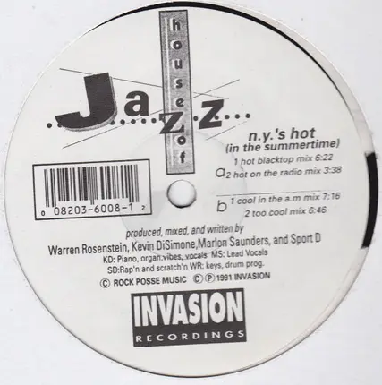 House Of Jazz - N.Y.'s Hot (In The Summertime)