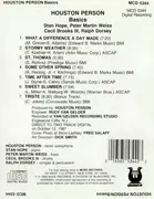 CD - Houston Person - Basics