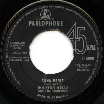 Houston Wells And The Marksmen - Anna Marie