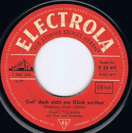 Howard Carpendale - Geh' Doch Nicht Am Glück Vorüber