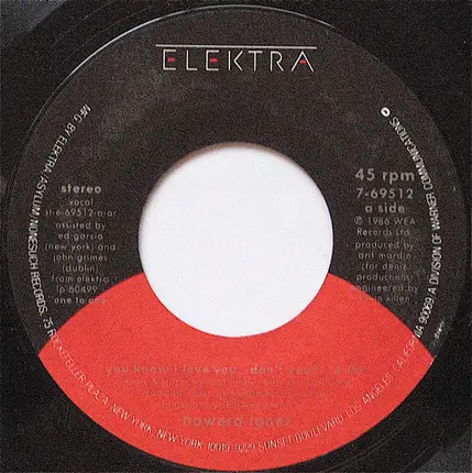 Howard Jones - You Know I Love You ... Don't You?