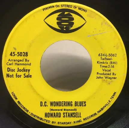Howard Stansell - Country's Gone / D.C. Wondering Blues