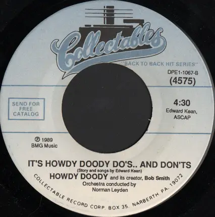Howdy Doody And Its Creator, Bob Smith - It's Howdy Doody Time / It's Howdy Doody Do's.. And Don'ts