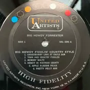 LP - Howdy Forrester - Big Howdy Fiddlin' Country Style - Mono