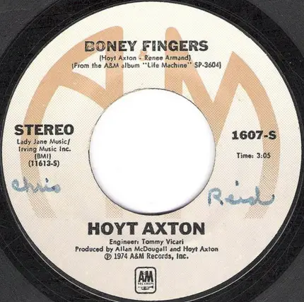 Hoyt Axton - Boney Fingers