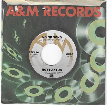 Hoyt Axton - Lion In The Winter / No No Song