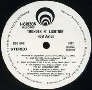 LP - Hoyt Axton - Thunder'n Lightnin'