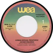 7inch Vinyl Single - Human Sexual Response - Jackie Onassis