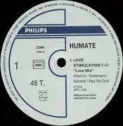 12inch Vinyl Single - Humate - Love Stimulation