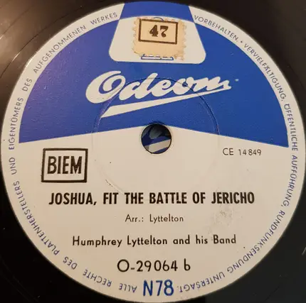 Humphrey Lyttelton And His Band - Just Once For All Time / Joshua, Fit The Battle Of Jericho