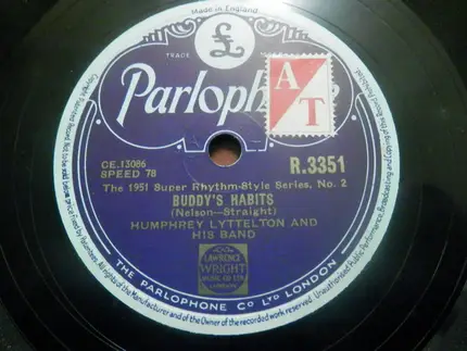 Humphrey Lyttelton And His Band - Low Down Dirty Shame Blues / Buddy's Habits