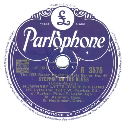 Humphrey Lyttelton And His Band - The Onions / Steppin' On The Blues