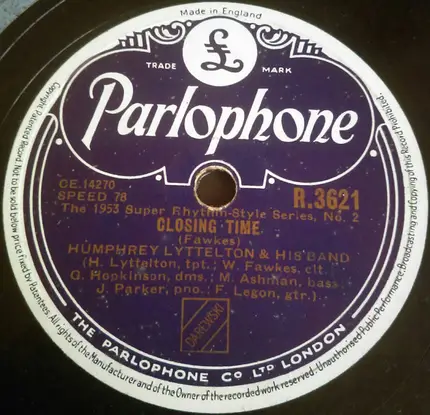 Humphrey Lyttelton And His Band - Travelin' Blues / Closing Time