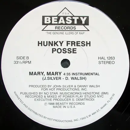 Hunky Fresh Posse - Mary, Mary
