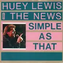 7inch Vinyl Single - Huey Lewis & The News - Simple As That
