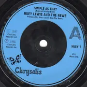 7inch Vinyl Single - Huey Lewis & The News - Simple As That