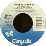 7'' - Huey Lewis & The News - Doing It All For My Baby