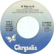 7'' - Huey Lewis & The News - If This Is It