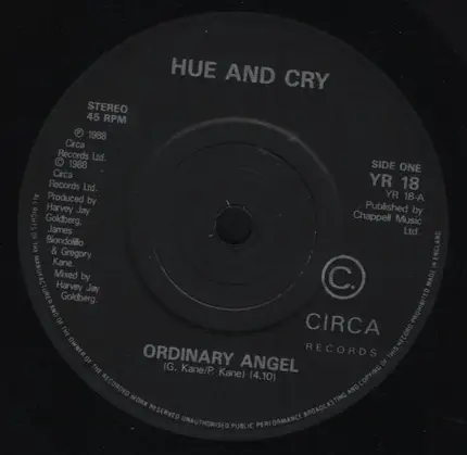 Hue & Cry - Ordinary Angel