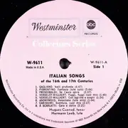 LP - Hugues Cuénod / Hermann Leeb - Italian Songs (16th And 17th Centuries) / Spanish Songs (16th Century)