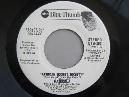 Hugh Masekela - African Secret Society