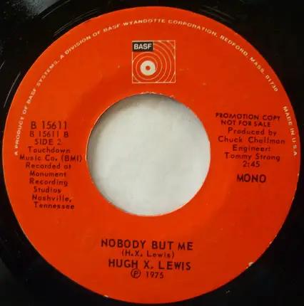 Hugh X. Lewis - She Melts In My Arms / Nobody But Me