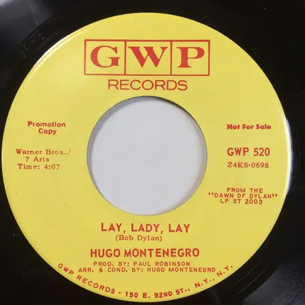 Hugo Montenegro - Lay, Lady, Lay