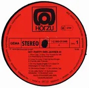 LP - Hugo Strasser Und Sein Tanzorchester - Hit-Party Des Jahres 3