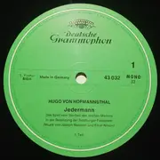 LP - Hugo Von Hofmannsthal - Jedermann - Das Spiel Vom Sterben Des Reichen Mannes - none GF
