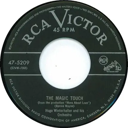 Hugo Winterhalter Orchestra , Hugo Winterhalter's Orchestra And Chorus - The Magic Touch / Will-O'-The-Wisp Romance