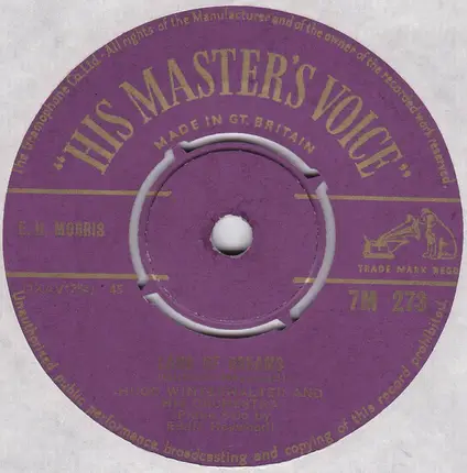 Hugo Winterhalter Orchestra - Song Of The Barefoot Contessa / Land Of Dreams