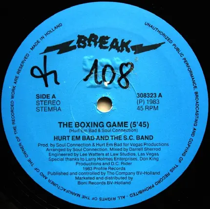 Hurt 'em Bad And The SC Band - The Boxing Game