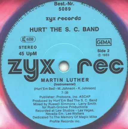 Hurt 'em Bad And The SC Band - Martin Luther