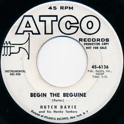 Hutch Davie And His Honky Tonkers - Begin The Beguine