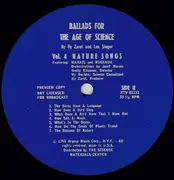 LP - Hy Zaret And Louis C. Singer - Ballads For The Age Of Science / Vol. 4 Nature Songs