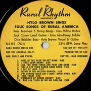 LP - Hylo Brown - Folk Songs Of Rural America