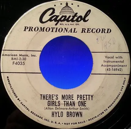 Hylo Brown - John Henry / There's More Pretty Girls Than One