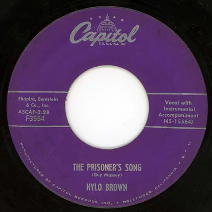 Hylo Brown - The Only One / The Prisoner´s Song