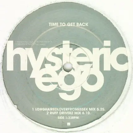 Hysteric Ego - Time To Get Back