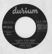 7inch Vinyl Single - I Nuovi Angeli - Questo È Un Addio