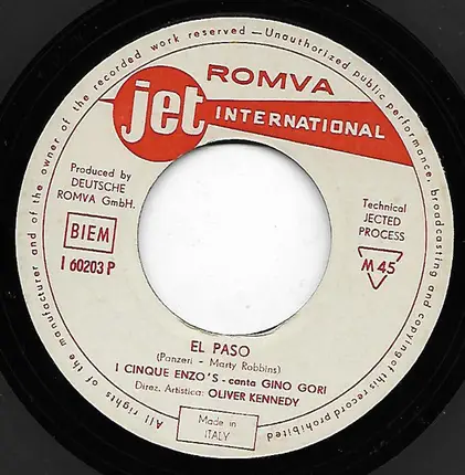 I Cinque Enzo's - Why / El Paso