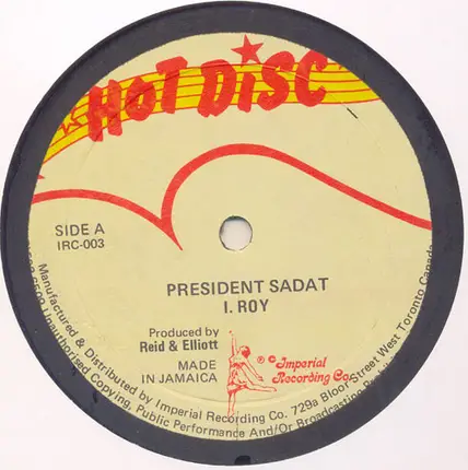 I-Roy - President Sadat