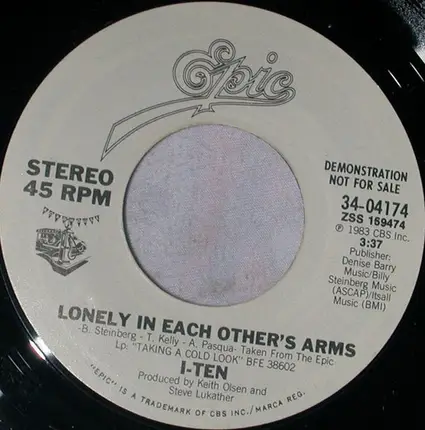 I-Ten - Lonely In Each Other's Arms