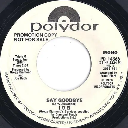 I.O.B. (Impact Of Brass) - Say Goodbye