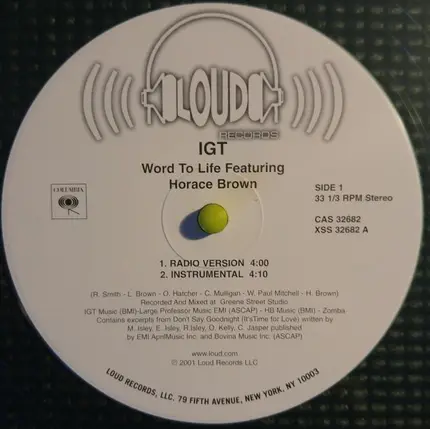 I.G.T. - Word To Life