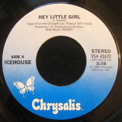 Icehouse - Hey Little Girl / Mysterious Thing
