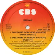 12'' - Iam Siam - Talk To Me (I Can Hear You Now)