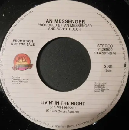 Ian Messenger - Livin' In The Night