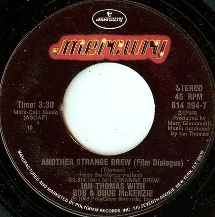 Ian Thomas With Bob & Doug McKenzie - Strange Brew