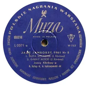 Iancsy Körössy - Jazz Jamboree 1961 nr 5